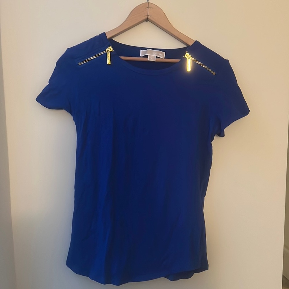 Blue MK Blouse